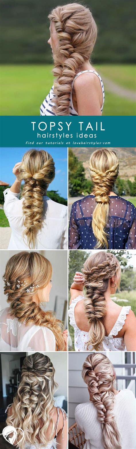 25 ways to create stunning topsy tail hairstyles for any occasion hair styles topsy tail