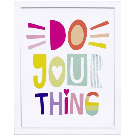 Do Your Thing Framed Wall Art 14 X 18 At Home