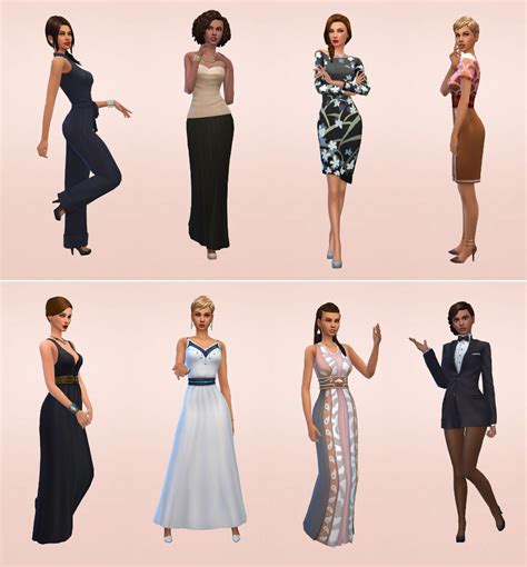 Netz à Porter Outfits Ready To Wear For Your Sims No Cc Required