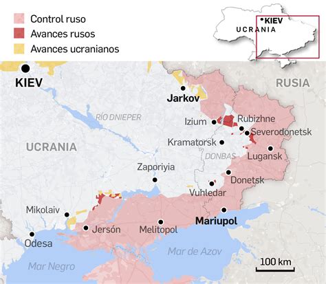 Guerra Rusia Ucrania Los mapas y gráficos que detallan la invasión