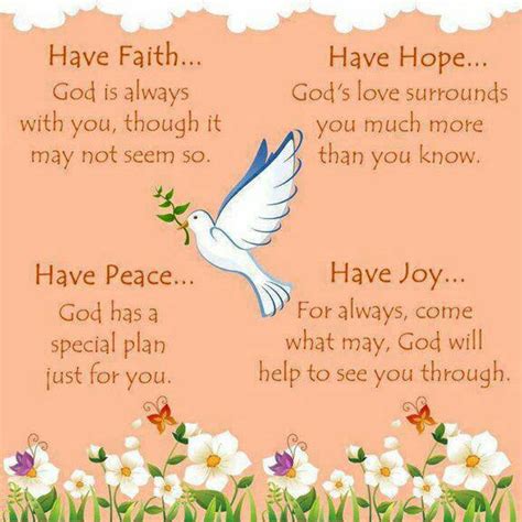Have Faith Have Hope Have Peace Love And Sayings