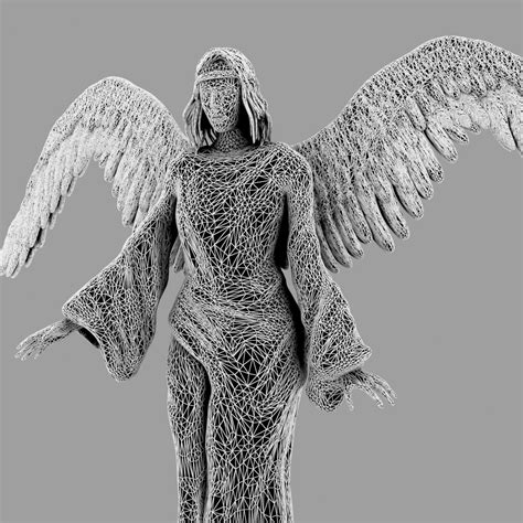 Angel Statue 3d Model 29 Max Obj Stl Fbx Free3d