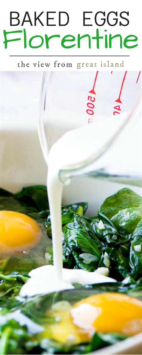 The cake is easy to make and super. Baked Eggs Florentine ~ a simple but delicious dish of ...