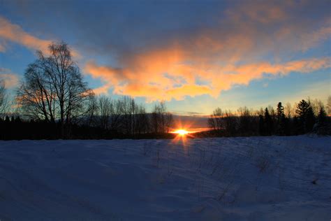 Sunrise In Levi Finland Finnland