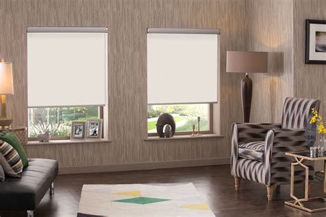 Kasalla roller blinds from Style Studio. Living room window dressing