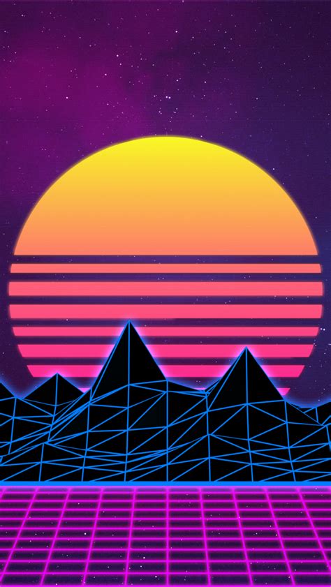 Free Download Retrowave Neon 80s Background 4k By Rafael De Jongh