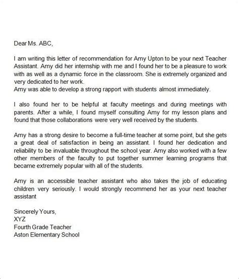 Maybe you would like to learn more about one of these? Recommendation-Letter-For-Teacher-Assistant ...