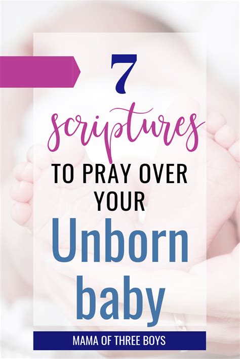 7 Scriptures To Pray Over Your Unborn Baby Pray Prayer For Health