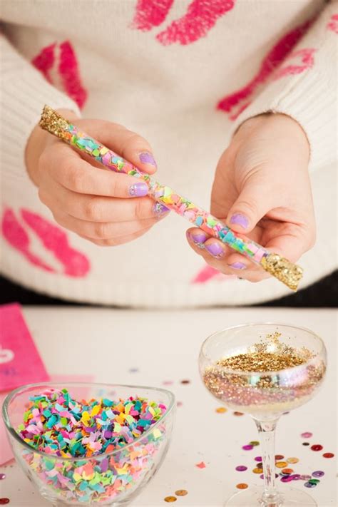 How To Make Diy Confetti Sticks Birthday Diy And Ideas