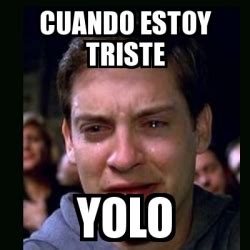 Meme Crying Peter Parker Cuando Estoy Triste Yolo