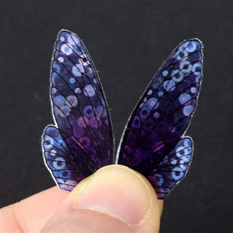 Iridescent Purple Fairy Wings For Crafting Gothic Insect Wings With