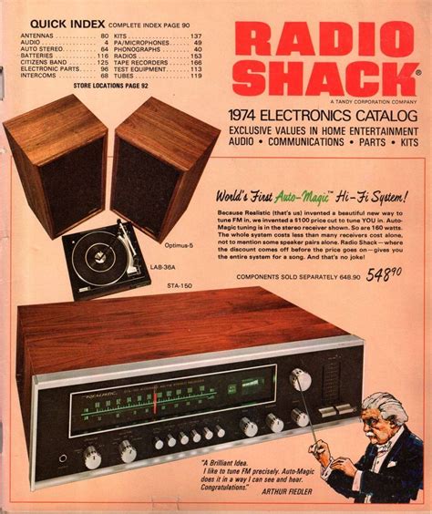 Radio Shack 1974 Electronics Catalog Number 238 Radio Shack Radio