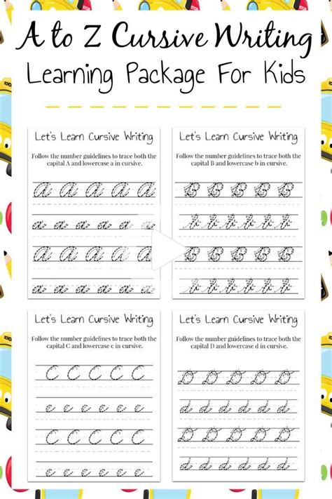 Learning Cursive Writing For Kids Learn To Write Cursive Learning