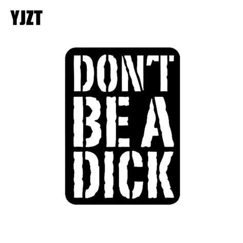 Buy Yjzt 113cm155cm Fun Dont Be A Dick Vinyl High