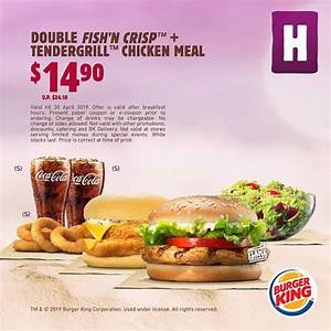 Burger King Enjoy Savings On Bk Meals More With The