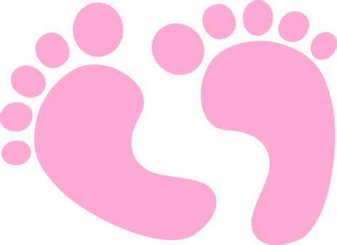 Pink Baby Feet Clip Art