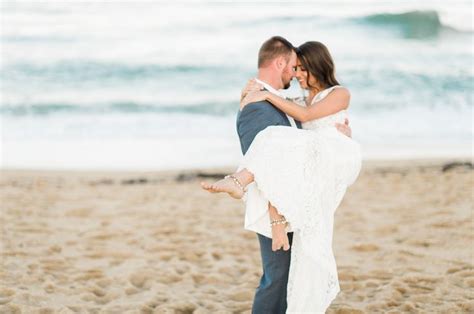 Bride And Groom Beach Wedding By Coastyle Wedding And Events Obx