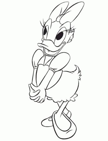 Donald And Daisy Duck Coloring Pages Coloring Page Coloring Home