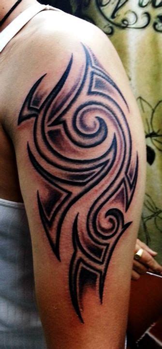 Captivating examples of tribal tattoos for women. tribal half sleeve tattoo by Xpose Tattoos Jaipur, Tattoo ...