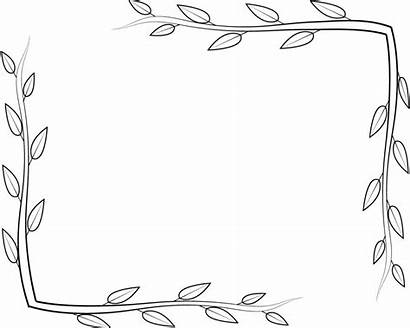 Frame Coloring Pages Flower Printable