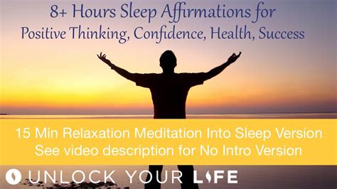 8 Hrs Affirmations W Meditation For Confidence Positive Thinking