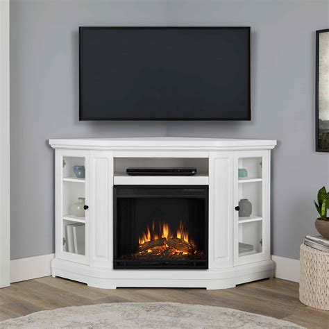 Windom Electric Corner Fireplace By Real Flame Fireplacess Com