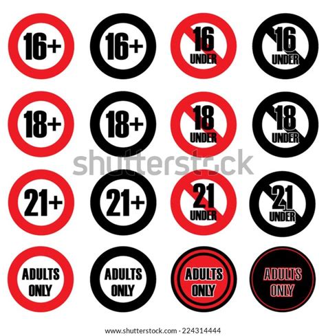 adults only signs stock vector royalty free 224314444 shutterstock