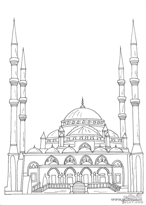 للمسجد الأقصى المبارك 15 بابًا، منها عشرة أبواب مفتوحة وخمسة مغلقة. تلوين جامع رسم مسجد للاطفال