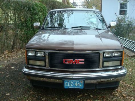 1988 Gmc K1500 4x4 Sle Sierra Pickup Truck For Parts Or Repair For Sale