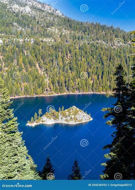 Fannette Island In Emerald Bay Lake Tahoe California Stock Image