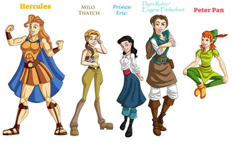 Genderbend Disney Males 1 By Legend654 On Deviantart