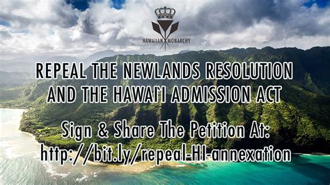 Petition · Repeal The Newlands Resolution And Hawaii