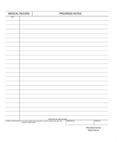 Psychotherapy Progress Note Template Collection