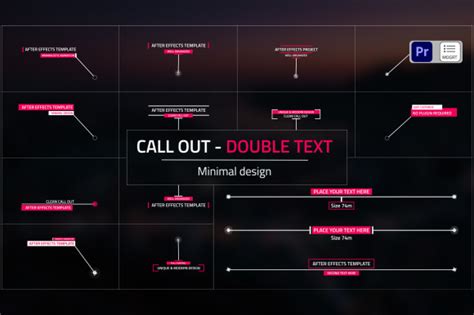 Double Text Call Out Premiere Pro Graphic By Gatamotion · Creative