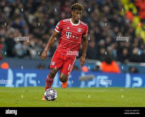 Manchester Uk 11th Apr 2023 Kingsley Coman Of Bayern Munich During