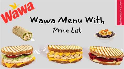 Wawa Menu Price List Usa Updated April 2023