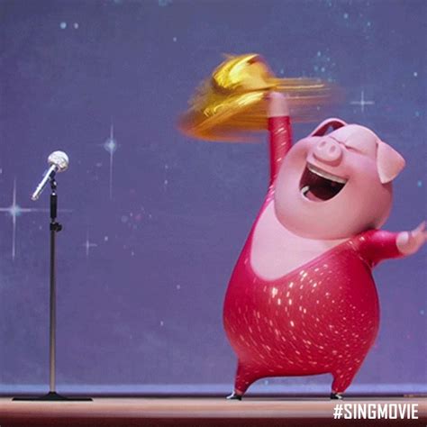 Sing Movie Dance Happy Pig T Sing Movie Pig  Dancing 