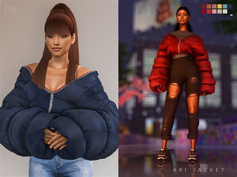 The Sims Resource Ari Jacket Accesory