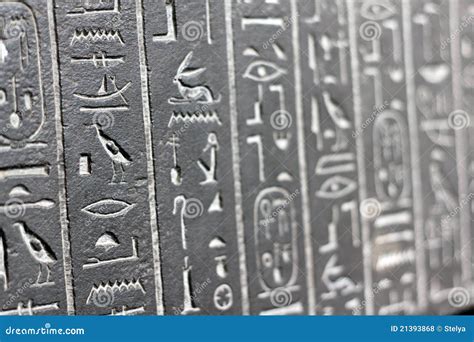 Egyptian Hieroglyphics Background Editorial Stock Photo Image Of