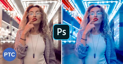 Neon Portrait Color Effect In Photoshop Cyberpunk Color