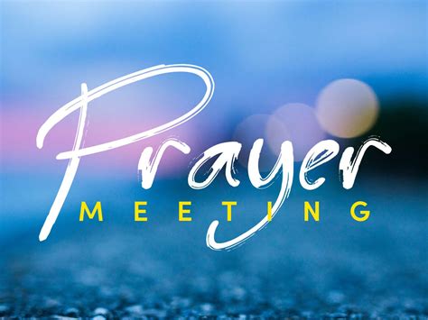 Prayer Meeting Emotional Material And Spiritual Support Gods Love In