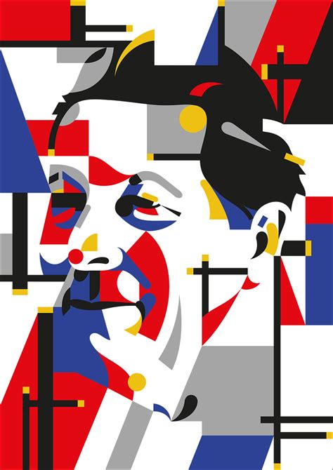portrait of gerrit rietveld by daniel roozendall 2017 part of a collection featuring