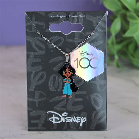 Princess Jasmine Aladdin Disney 100 Enamel Necklace Collectors Outpost