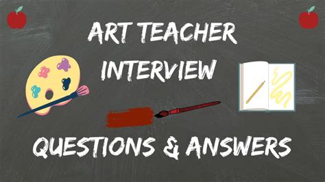 Art Teacher Interview Questions And Answers Youtube