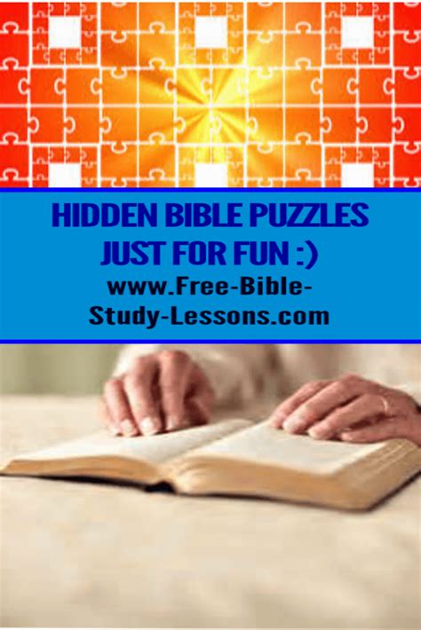 Hidden Bible Books Puzzle