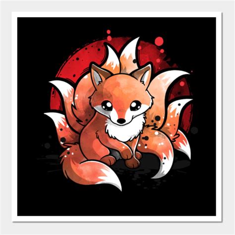 Nine Tailed Fox By Cargobakeshop Cute Fox Drawing Fox Artwork Cute