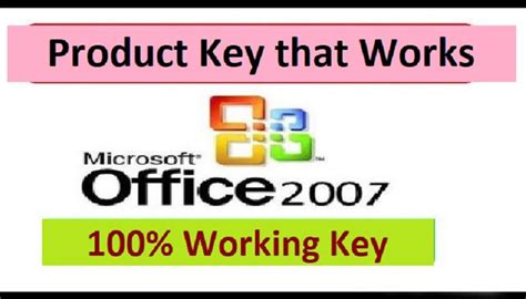 Free Microsoft Office 2007 Product Key That Works 2023