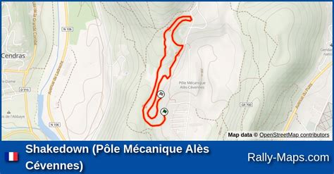 Shakedown P Le M Canique Al S C Vennes Stage Map Rallye National Du Gard Coupe