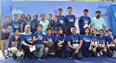 We are so grateful for their gift. Allianz Pacesetters 4x3KM raises RM28,000 for Down syndrome