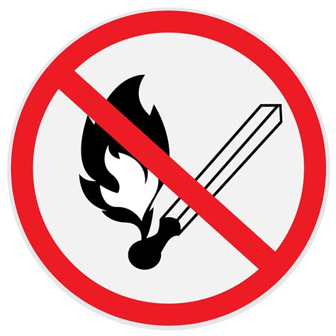 No Open Fire No Smoking Sign Custom Designed